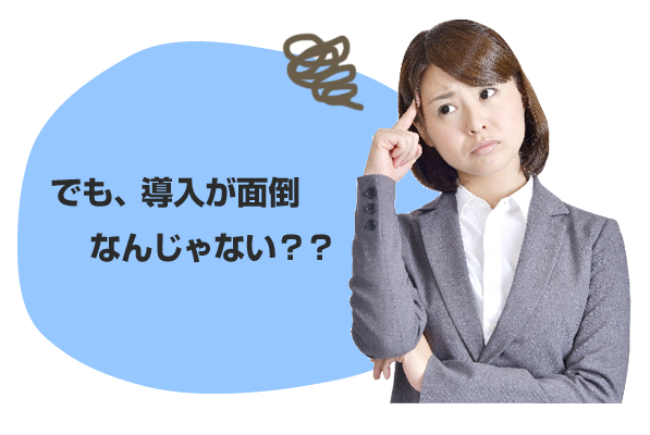 でも、導入が面倒なんじゃない？？
